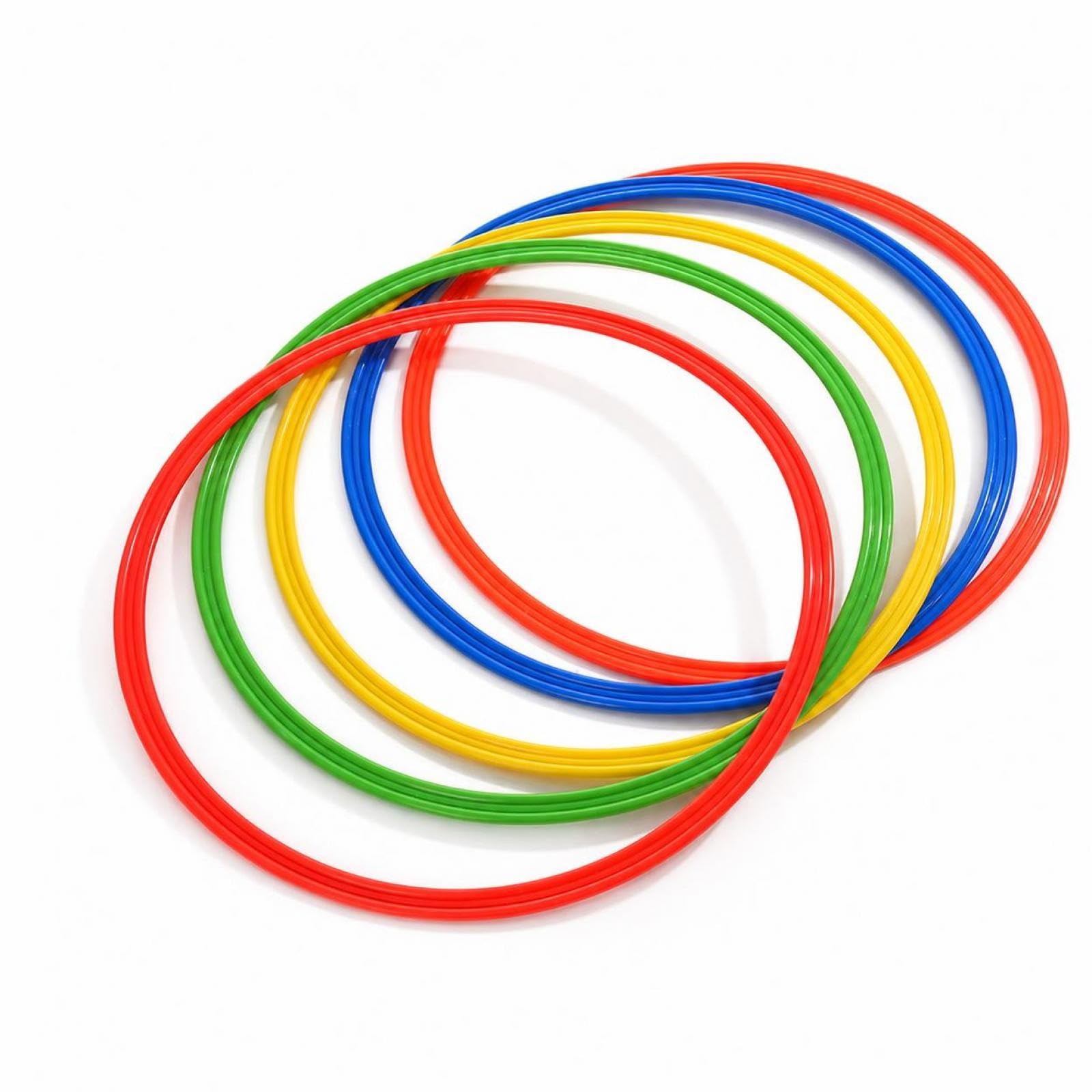 Agility Training Rings for Kids, Soccer & Basketball Speed Training Equipment, Gymnastics Physical Fitness Hoops 40cm Training Ring (Single Color Optional)-image-29