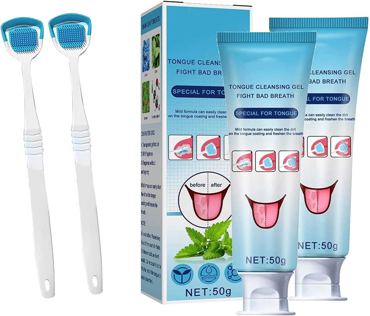 Probiotic Tongue Cleaning Gel Set Tung Tongue Gel