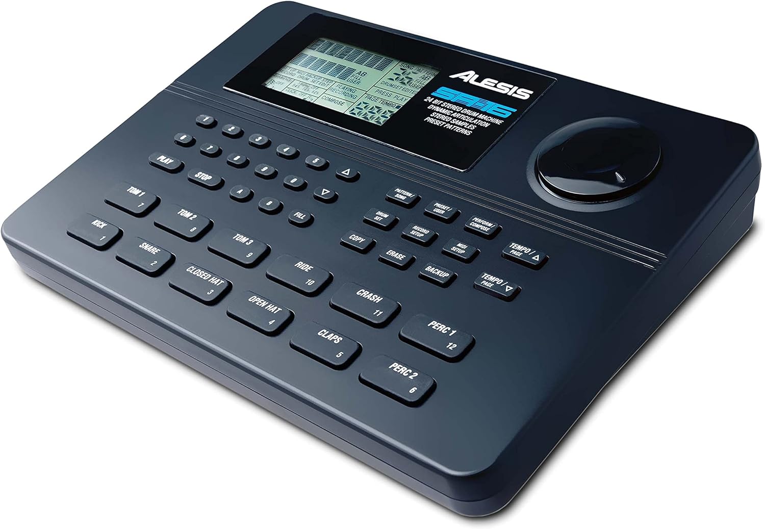 Alesis SR-16 – Studio-Grade Standalone Drum Machine with On-Board Sound Library, Performance I/O, Built-In Effects, and 100 Patterns