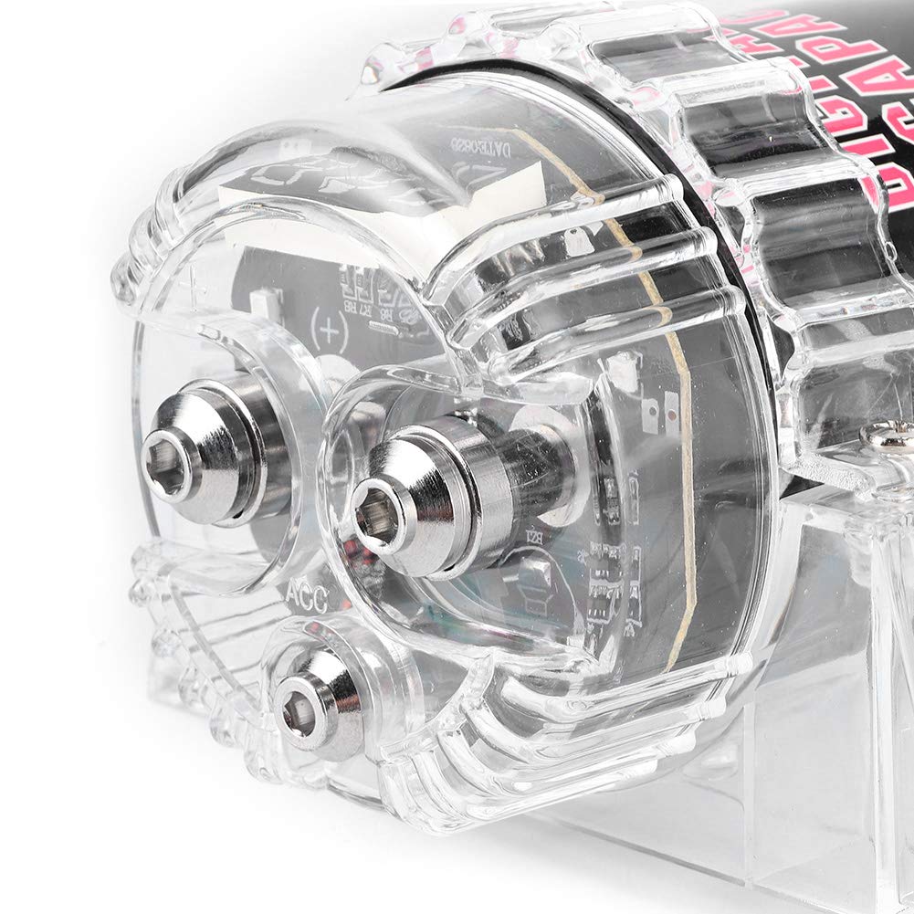 Car Capacitors, 4 Farad Power Capacitors, Car Subwoofer Capacitors, for Car Music Systems, LED Voltage Indicators, Car Audio Amplifier