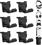 KUNSLUCK 4 Pack Controller Wall Mount for PS5, Xbox, Switch Controller, Wall Mount Stand for Controller&Headset, Adhesive/Screws Installation (White)