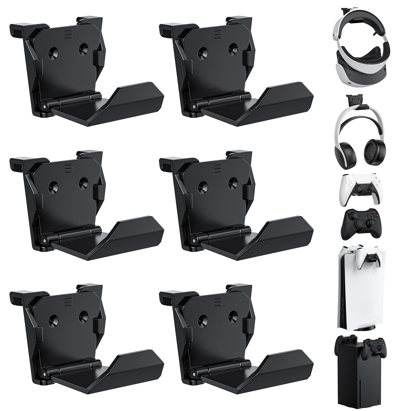Snapklik.com : KUNSLUCK 6 Pack Controller Wall Mount Universal Game ...