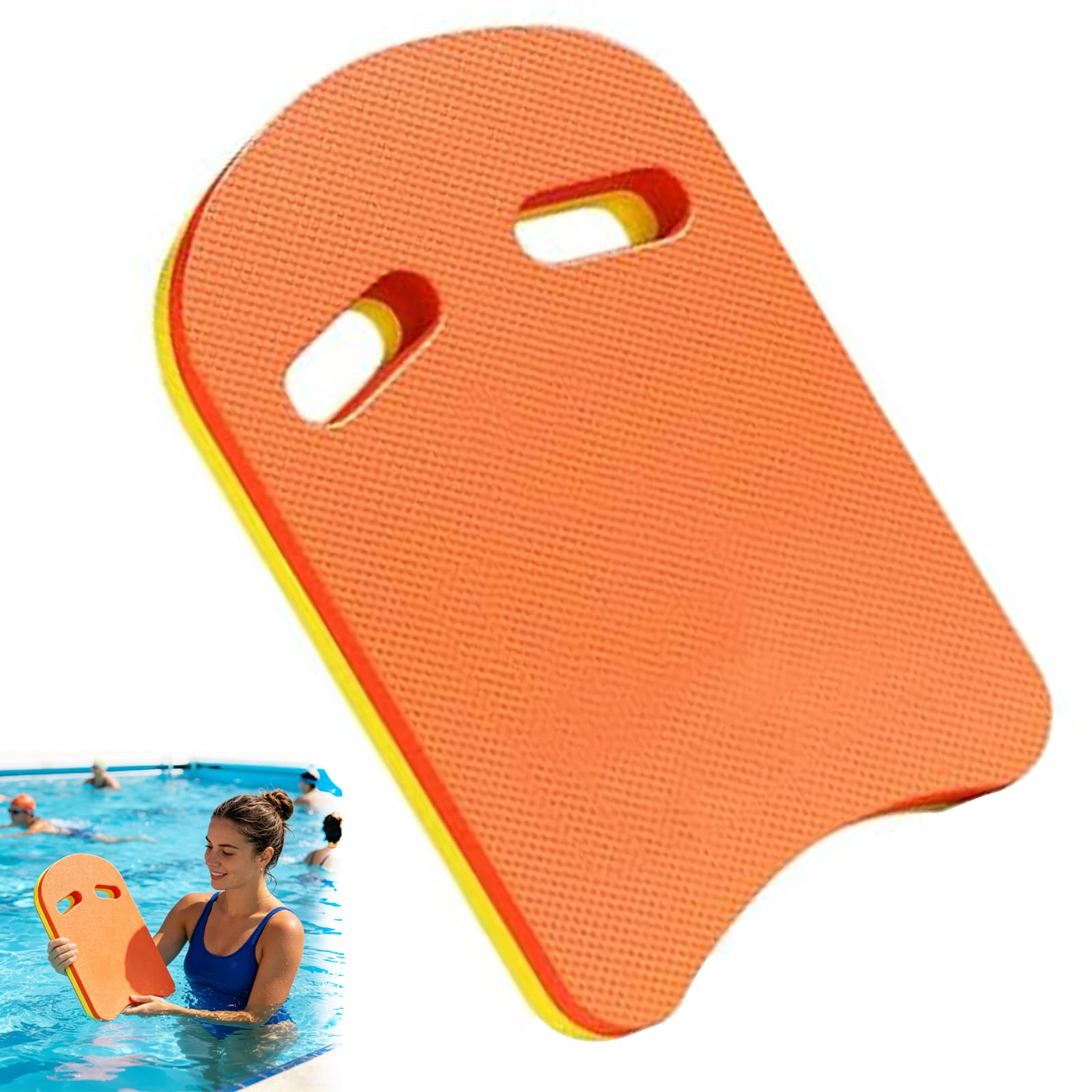 Planche de natation unisexe de qualité supérieure - Aide à la natation - Avec poignées - En mousse PE - Équipement d'entraînement de natation - Planche de natation pour exercices de natation et