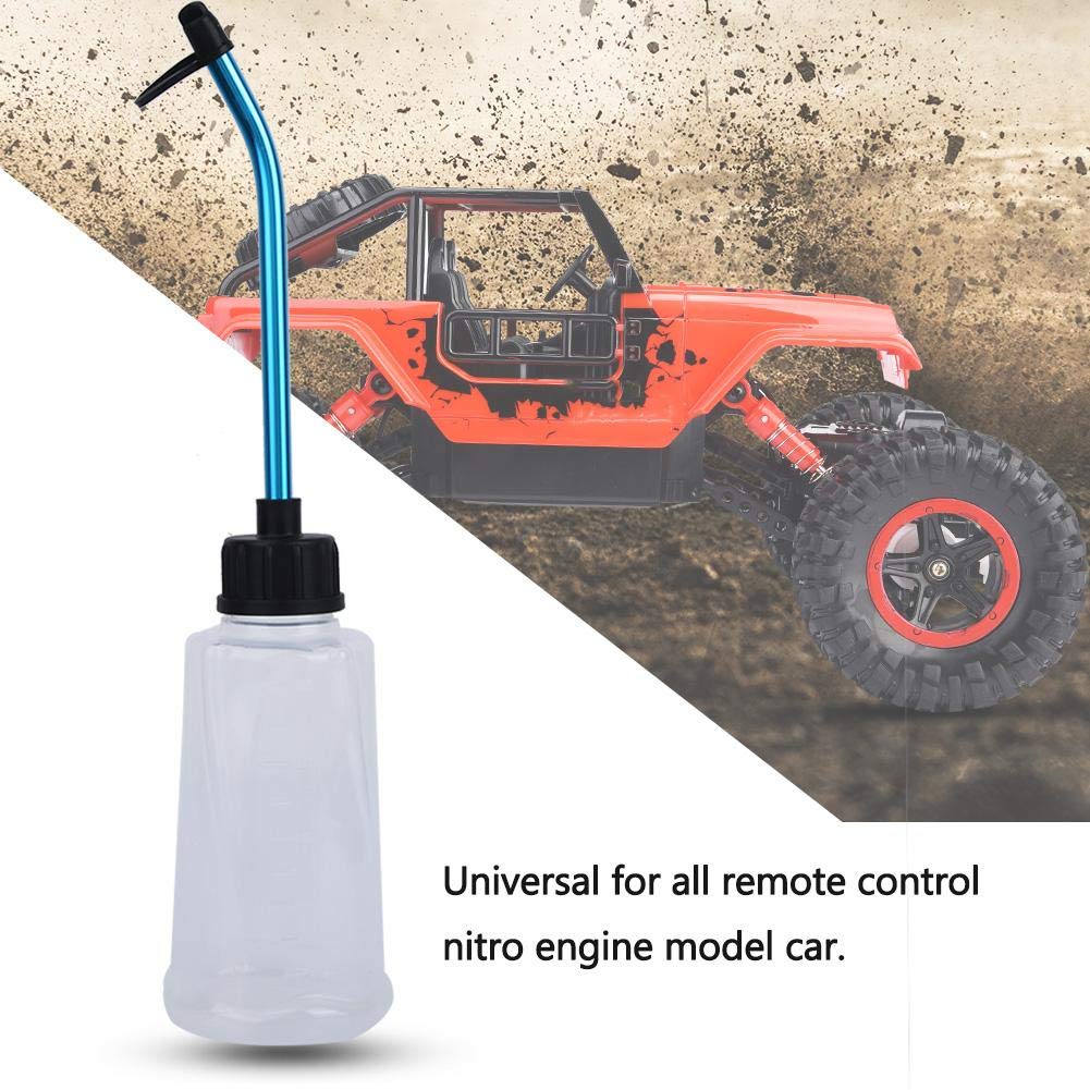 VGEBY1 Nitro Engine Filler, Nitro Engine Rifornimento di Carburante Bottiglia di riempimento con Cannuccia in Lega di Alluminio per RC automodellismo (250 ML)