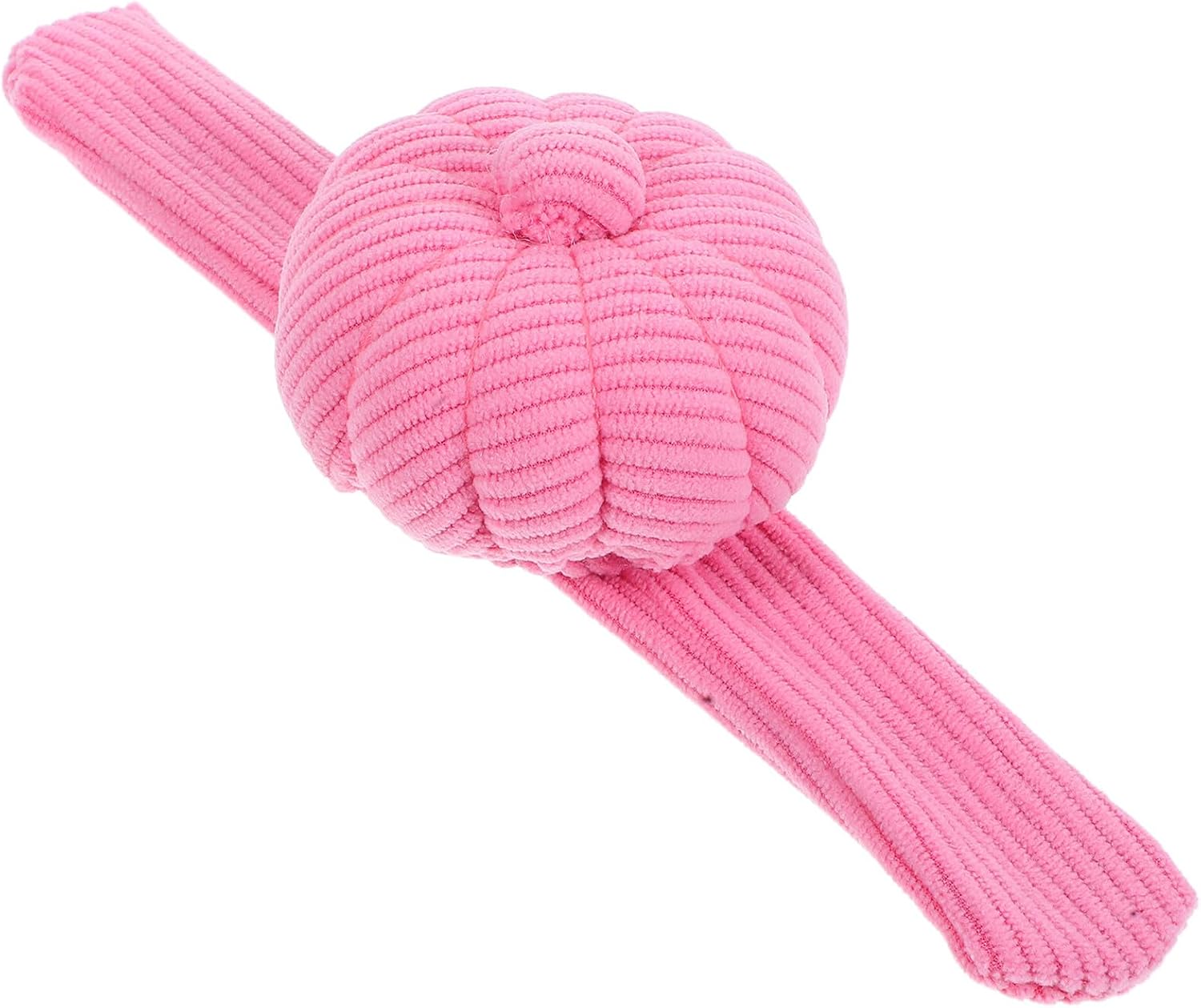 NIYANGLE Pumpkin-Shaped Corduroy Wrist Pin Cushion for Sewing and Embroidery, Elastic Band Pincushion Bracelet, Pink Sewing Needle Cushion for Quilting and Craft Supplies
