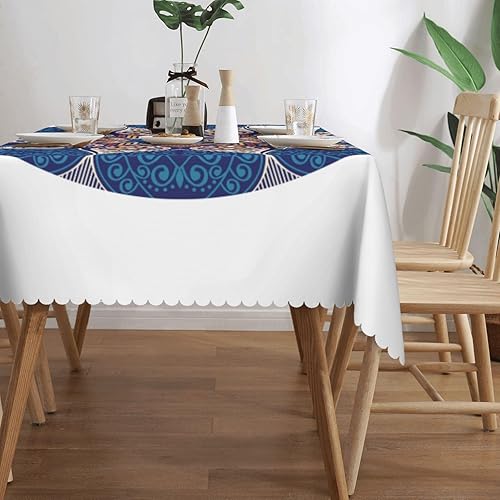 Miniatura 2 de Aimeryup Mandala Style Table Cloth Rectangle Table,Waterproof Tablecloth Rectangle Table Cloth Tablecloths for 6 Foot Rectangle Tables manteles de