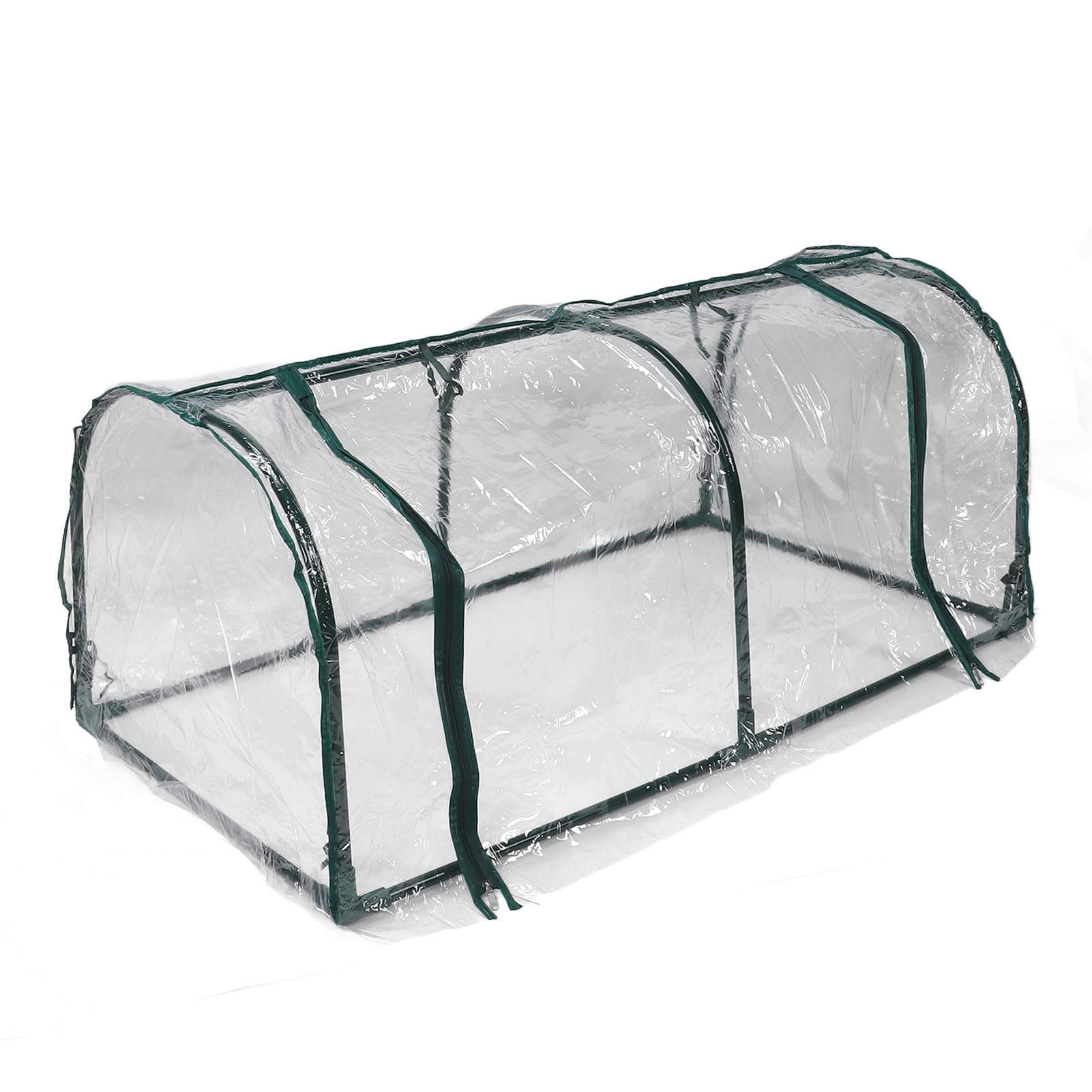 Tnfeeon Mini Szklarnia Ogrodowa, Przezroczysta Osłona na Rośliny z żelaza i Plastiku 120 X 60 X 48 Cm, Szklarnia Stołowa do Ochrony Roślin Przed Nasionami na Zewnętrznym Tarasie Balkonowym