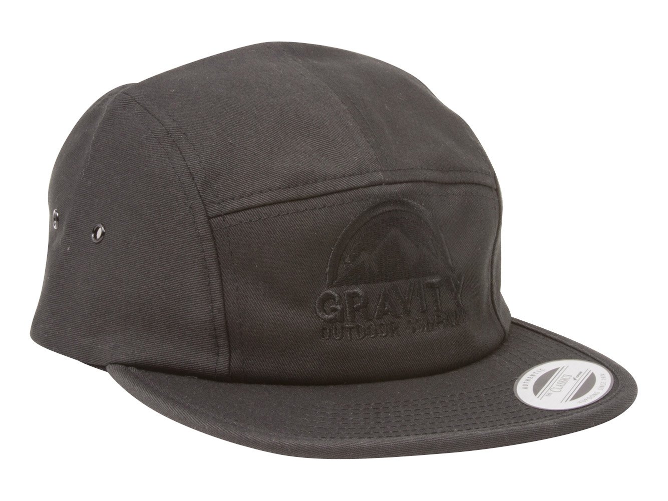 Gravity Outdoor Co. 5 Panel Hat - Blackout