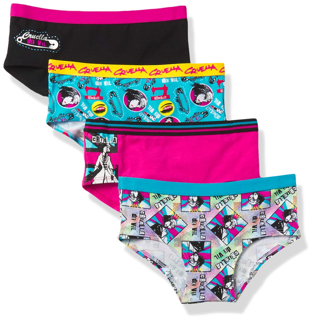 Disney Girls Cruella Underwear Multipacks