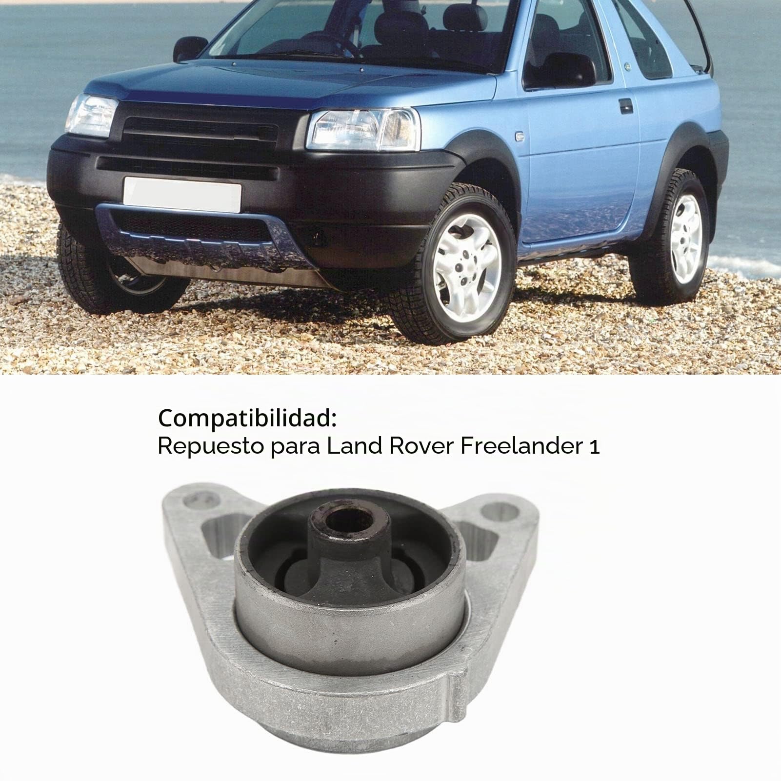KHC500070 Kit de Casquillo de Montaje de Soporte de Montaje Diferencial Trasero de Repuesto para Land Rover Freelander 1 Metal