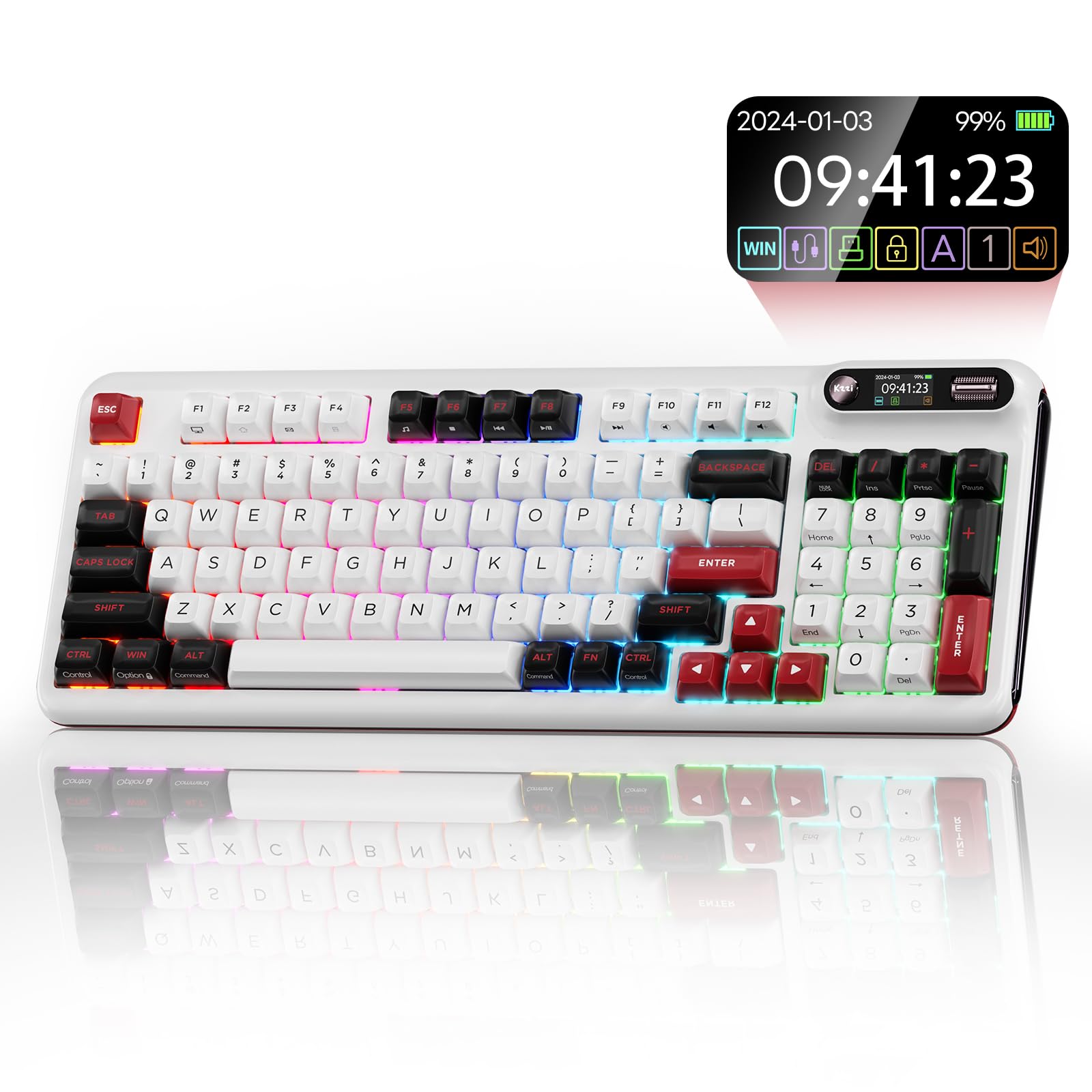 【製造終了品】Kzzi Z98 PRO ワイヤレス/有線 ゲーミングキーボード KZZI Z98 V1 Tri-Mode Mechanical Keyboard – Kzzi store