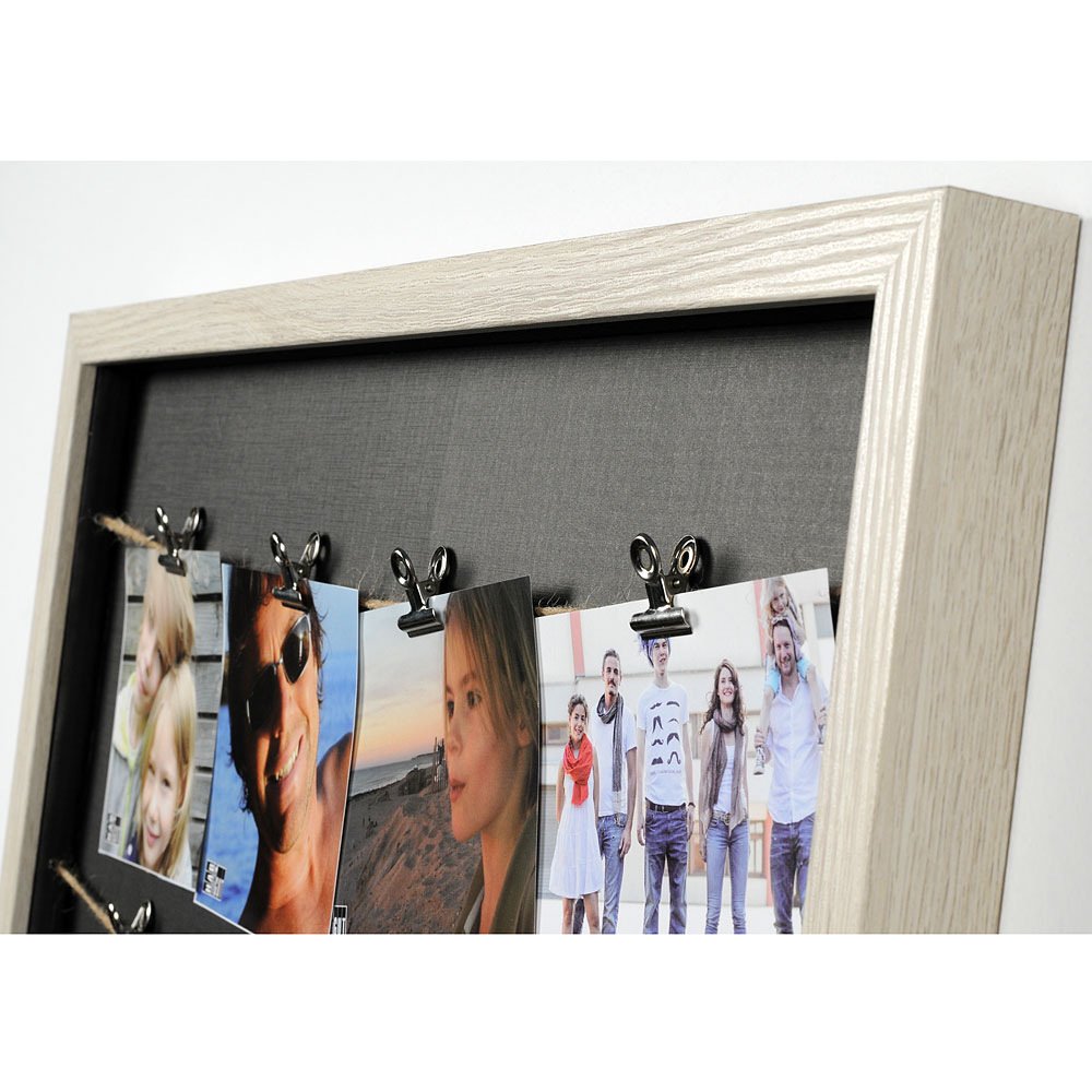 DIY Cadre Photo Mural en Bois Collage pour Accrocher Décoration Murale, Corde Po DIY Cadre Photo Mural en Bois Collage pour Accrocher Décoration Murale, Corde Po