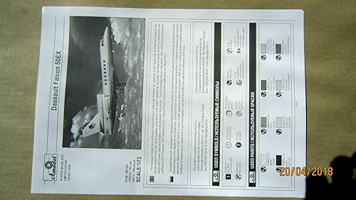 Miniatura 5 de Amodel 72293-172 Dassault Falcon 5050EX Aircraft, kit de modelo de plástico a escala