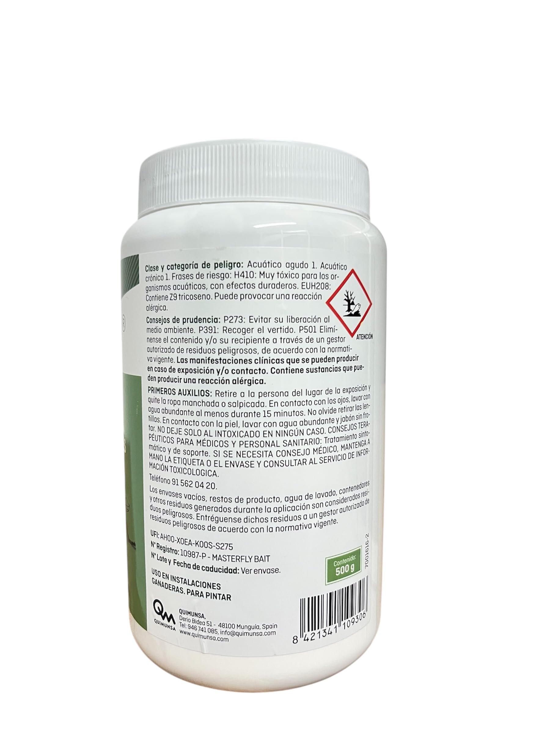 Cebo insecticida en polvo para control de moscas 500 g. Master fly Bait (tipo Agita)