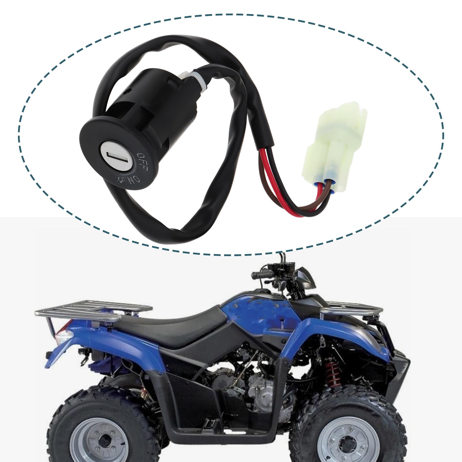 Bloqueo de Interruptor de Encendido ATV con Llaves Compatible con Kymco KXR 250 MXU 250 MXU 250 S MXU 30