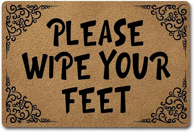 Gepersonaliseerde deurmat - Grappige anti-slip binnenmat voor entree (59.7x39.5cm)