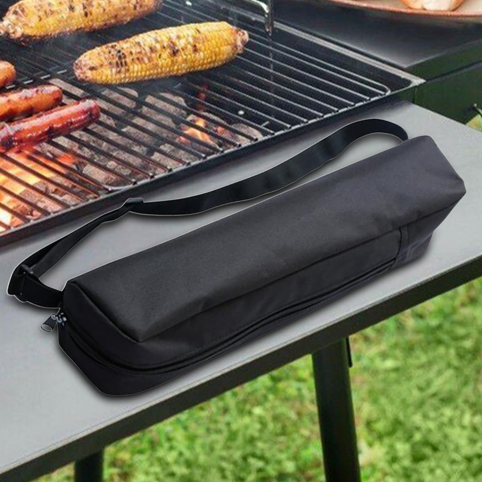 Generico Organizer Per Utensili Barbecue,Sacca Portatile Per Pentolame Da Viaggio - Portaoggetti Portatile per Grigliate Escursioni Cucina Picnic Eventi Avventure Outdoor