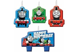 Choo-Choo-Choose Thomas All Aboard Birthday Candle Set - 1 Large, 3.6\" x...
