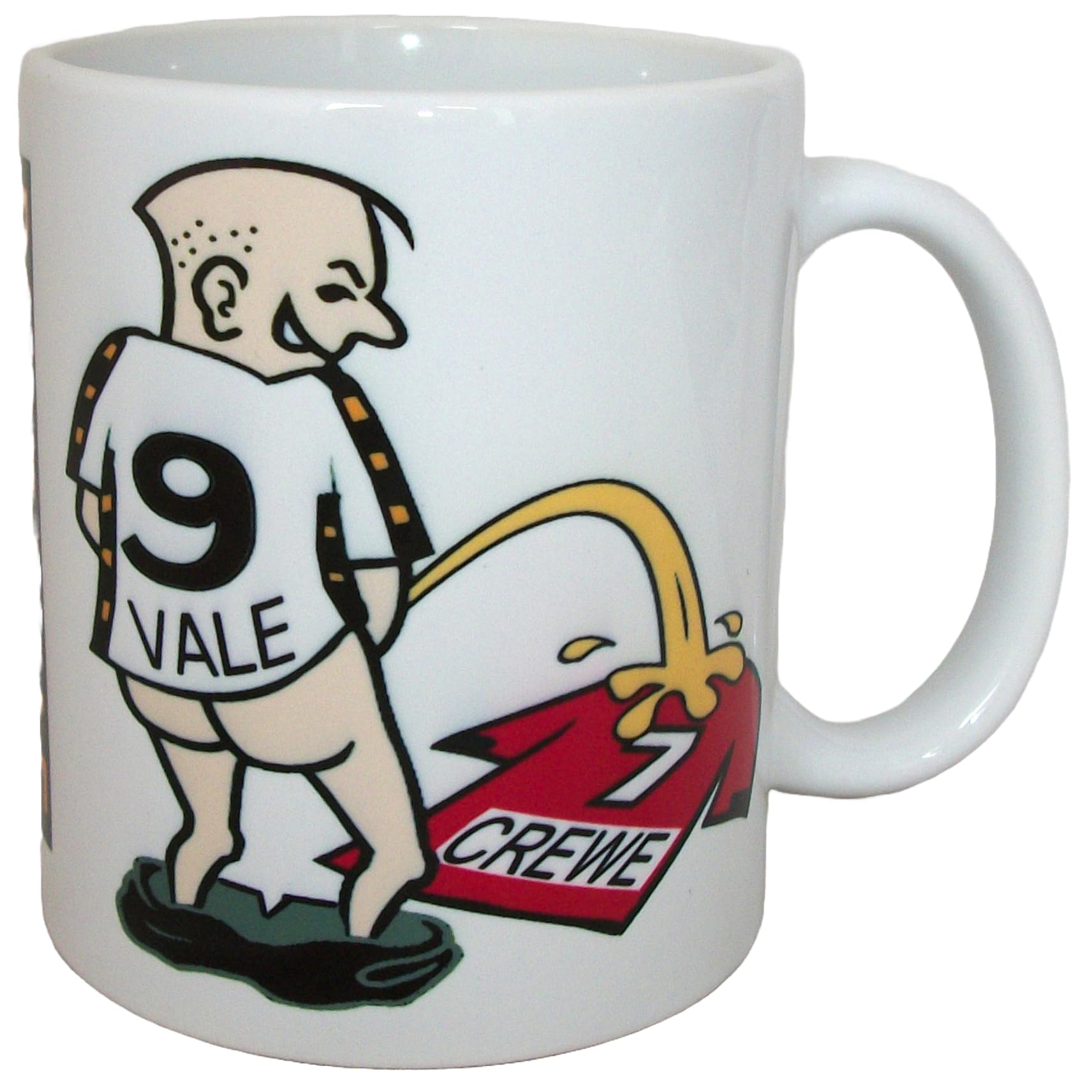 Wee On Funny Football Team Shirt Fan Rivalry Tea Coffee Mug (Vale (weeing on Crewe)) โ image 1