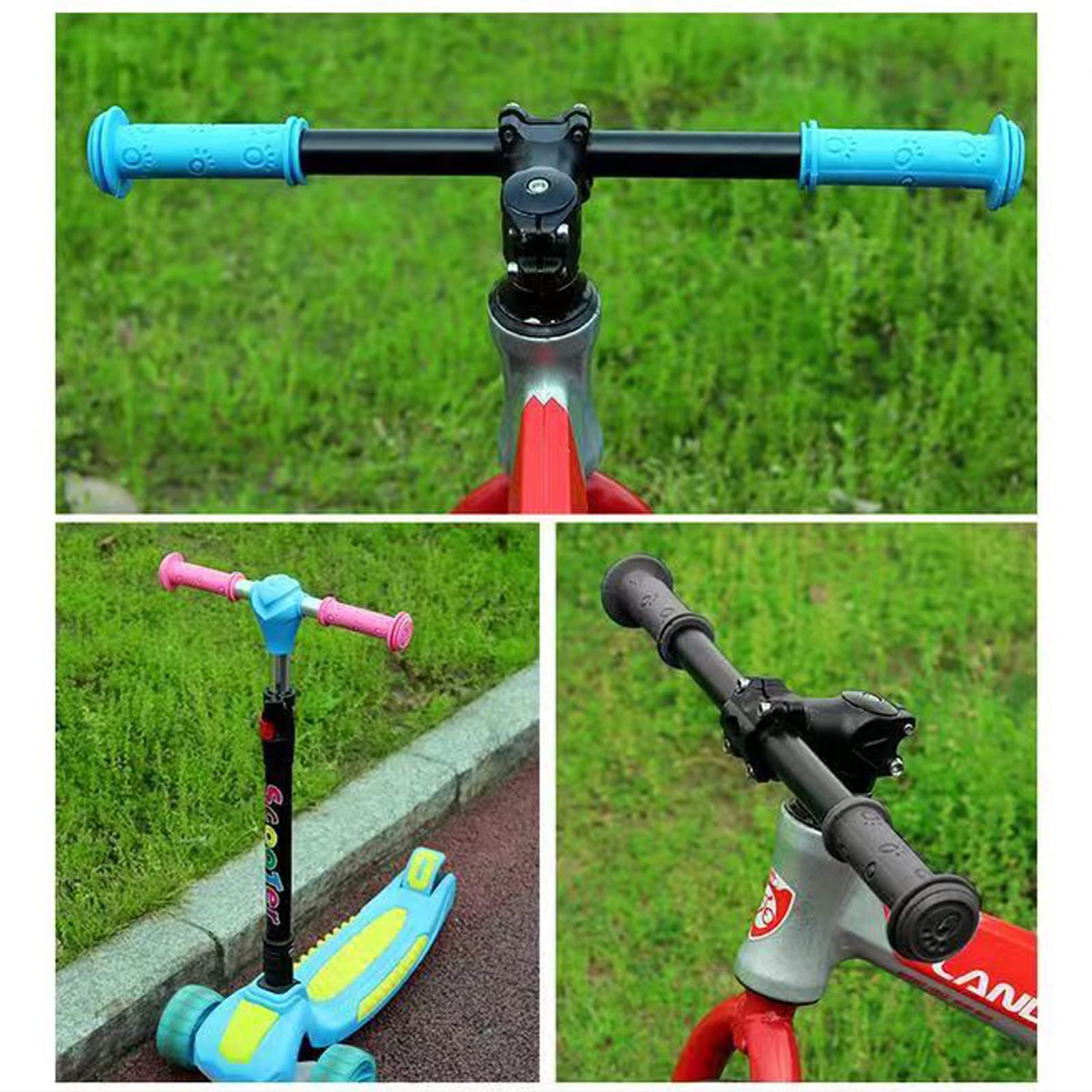 1 paio di manopole per bici MTB manopole per bici in gomma