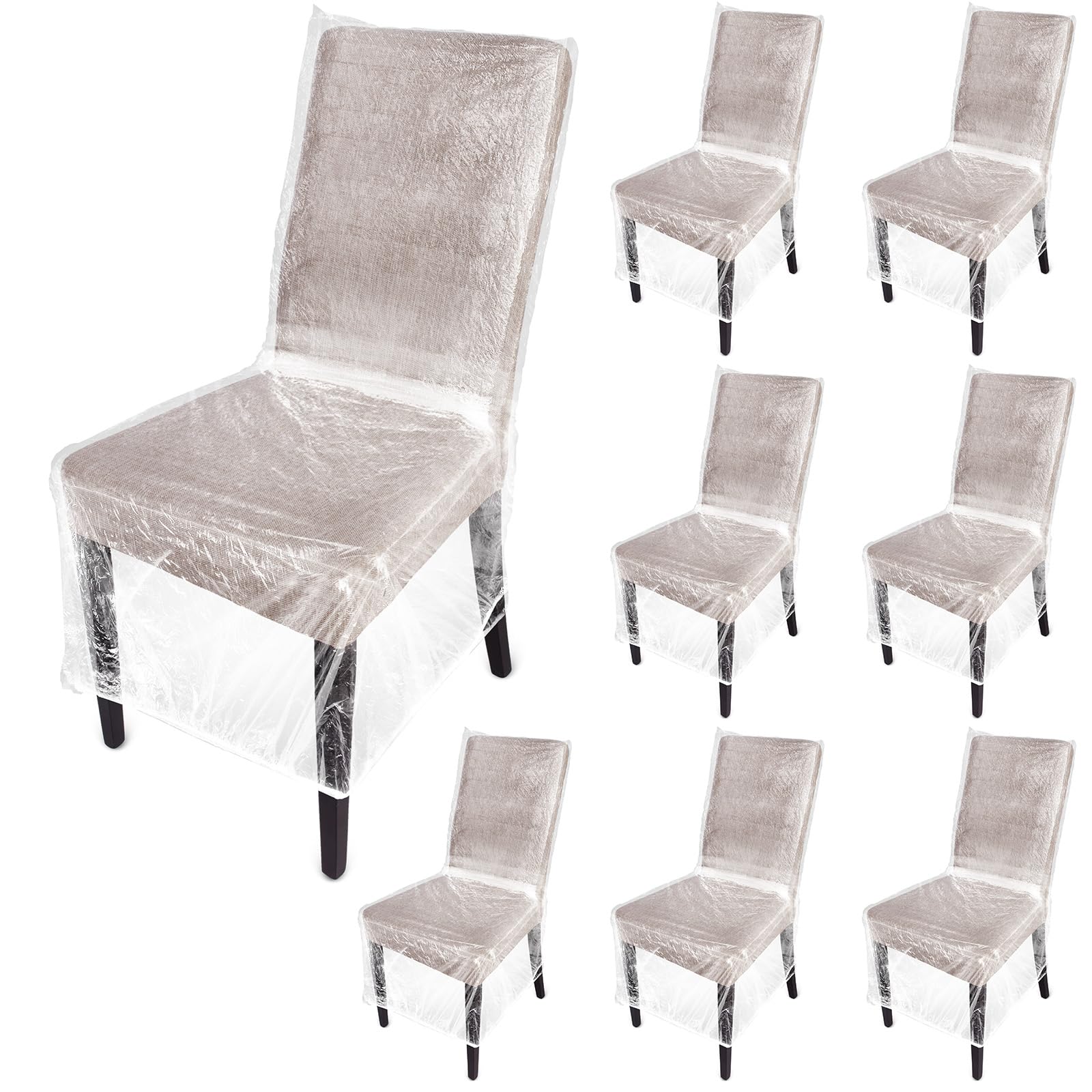 Amazon.com: Remagr 8 Pcs Plastic Dining Chair Covers
