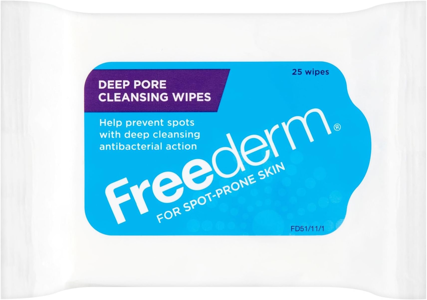 6 x Freederm Deep Pore Cleansing Wipes 25 Wipes