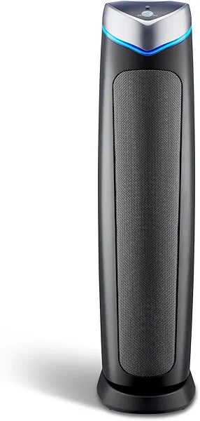 GermGuardian 5-In-1 HEPA Air Purifier for Home, Large Rooms Up To 915 Sq. Ft. with HEPA Pet Air Filter, UV-C Light & Odor Reduction, AC5250PT, 28" Tower, Gray