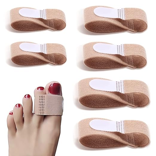 YUFFQOPC 6 Pcs Toe Tapes Toe Splint Brace Toe Separators for