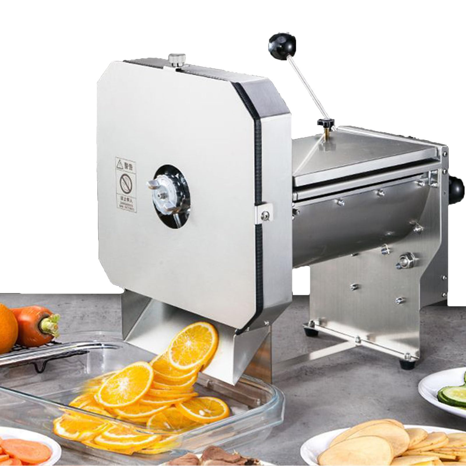 ylpddmm Commercial Vegetable Slicer Electric Potato Slicing Machine