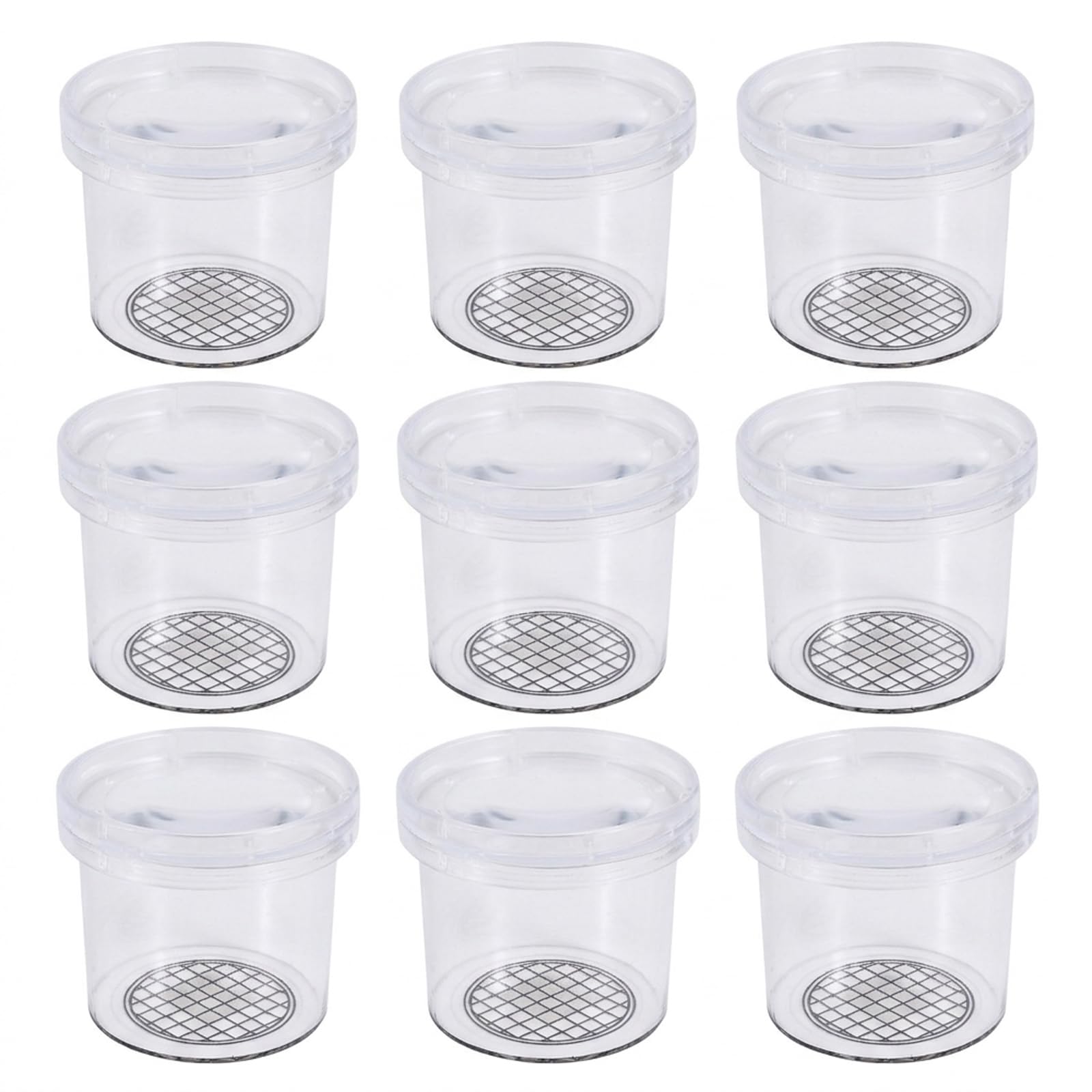 9 Pack Magnifying Insect Container - Clear Observation Viewer, Portable Cage for Science & Nature Exploration, Plastic Bug Catcher Tool