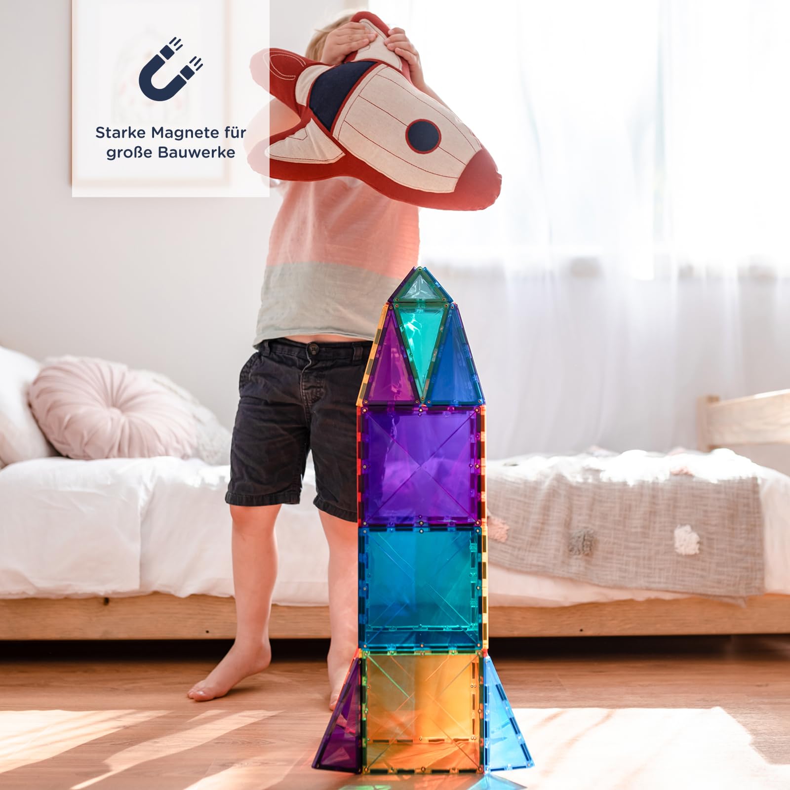 CONNETIX Magnetbausteine Regenbogen Megapackung, 212 Stück