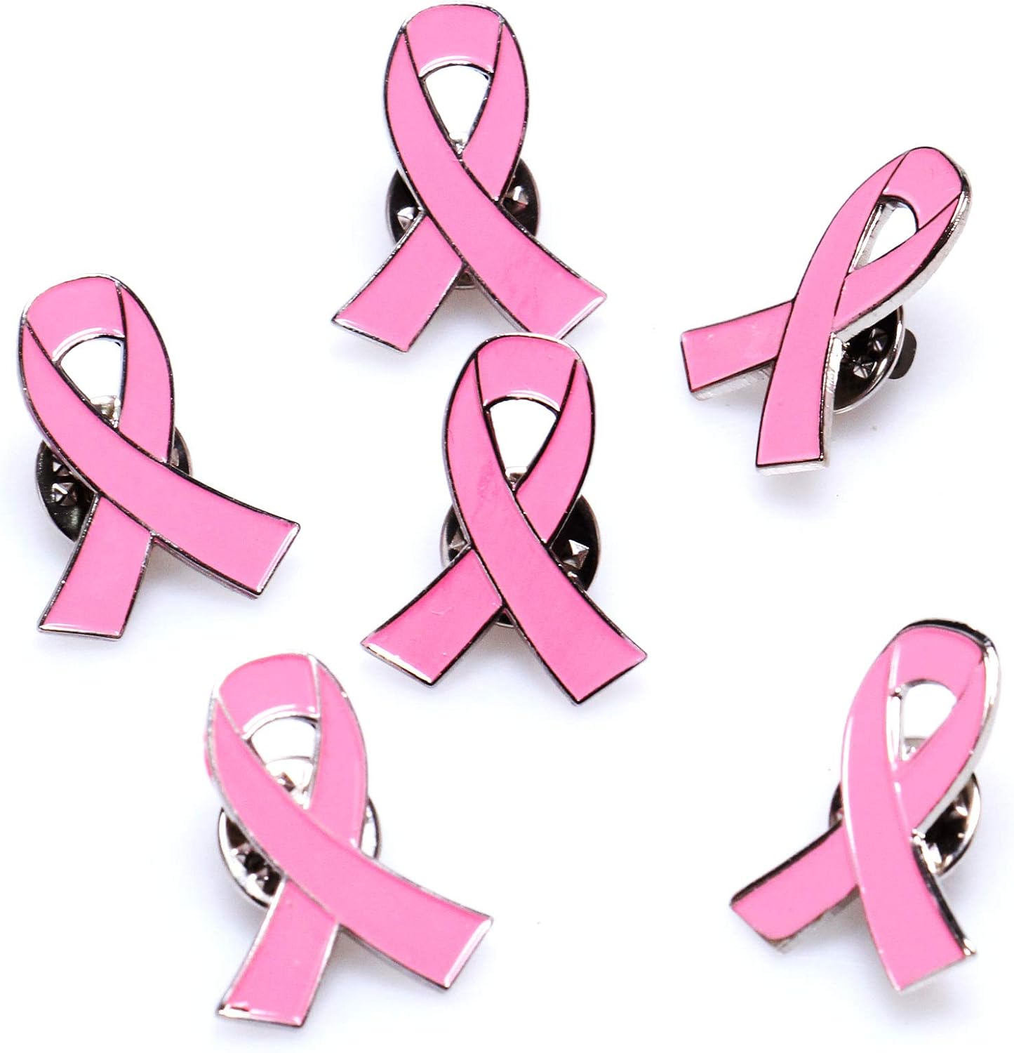 Pink Ribbon Pins Breast Cancer Awareness Brooch Lapel Pins Buttons