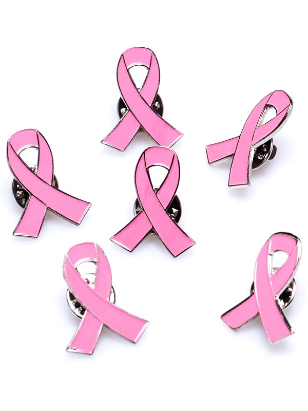 Aflyu Pink Ribbon Pins Breast Cancer Awareness Brooch Lapel Pins Buttons (600) by Aflyu - Image 7