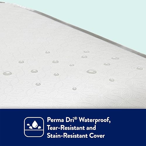 Miniatura 3 de Kolcraft BabyPedic - Colchón impermeable para cuna y colchón para niños pequeños, espuma sostenible, núcleo de fibra aireada hipoalergénica no