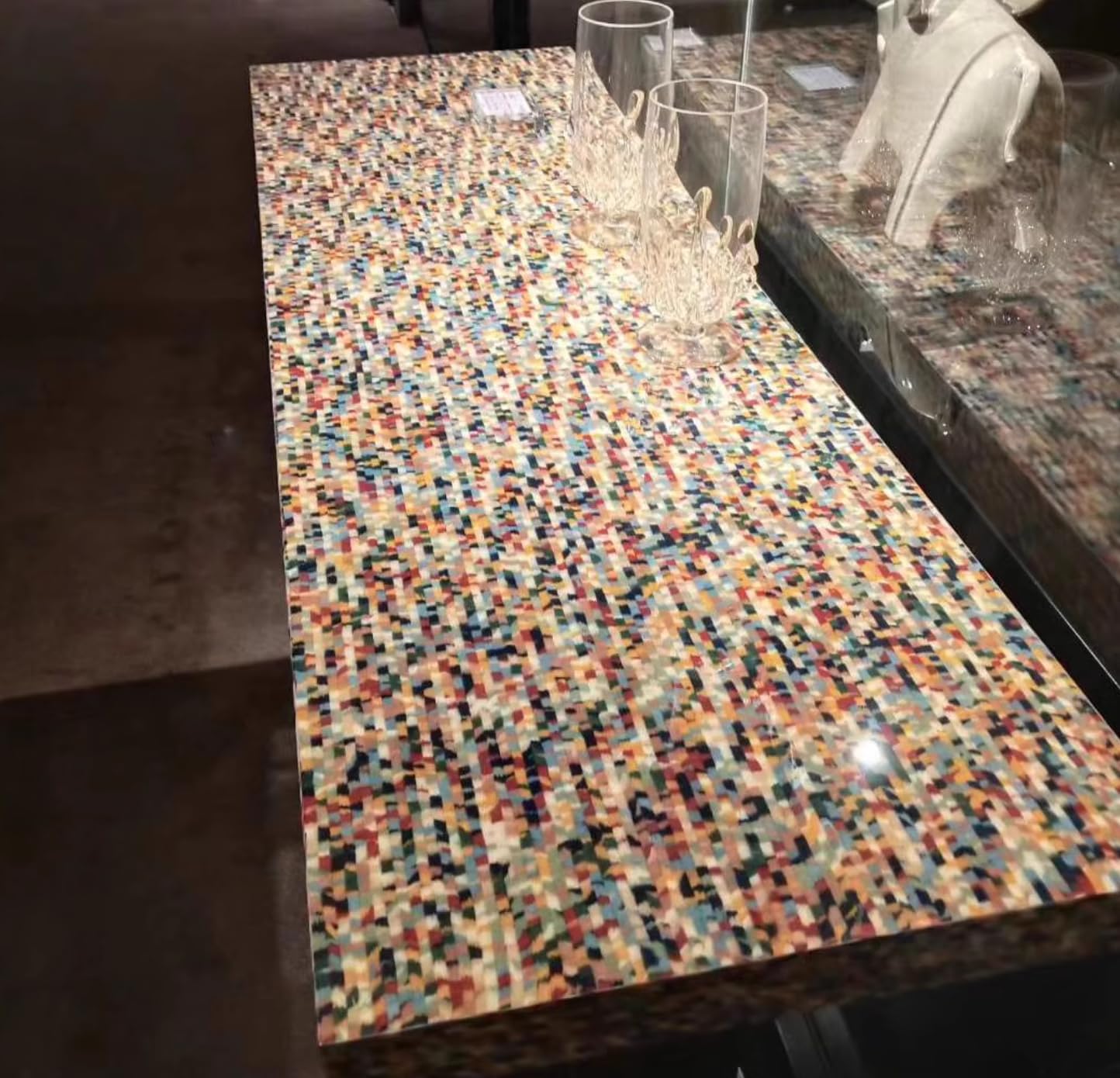 Art Rainbow Wood Veneer Sheet 98x20.8inch(2.5x0.53meter) Tech Styling Series Italy APL Furniture and Home Surface Decoration