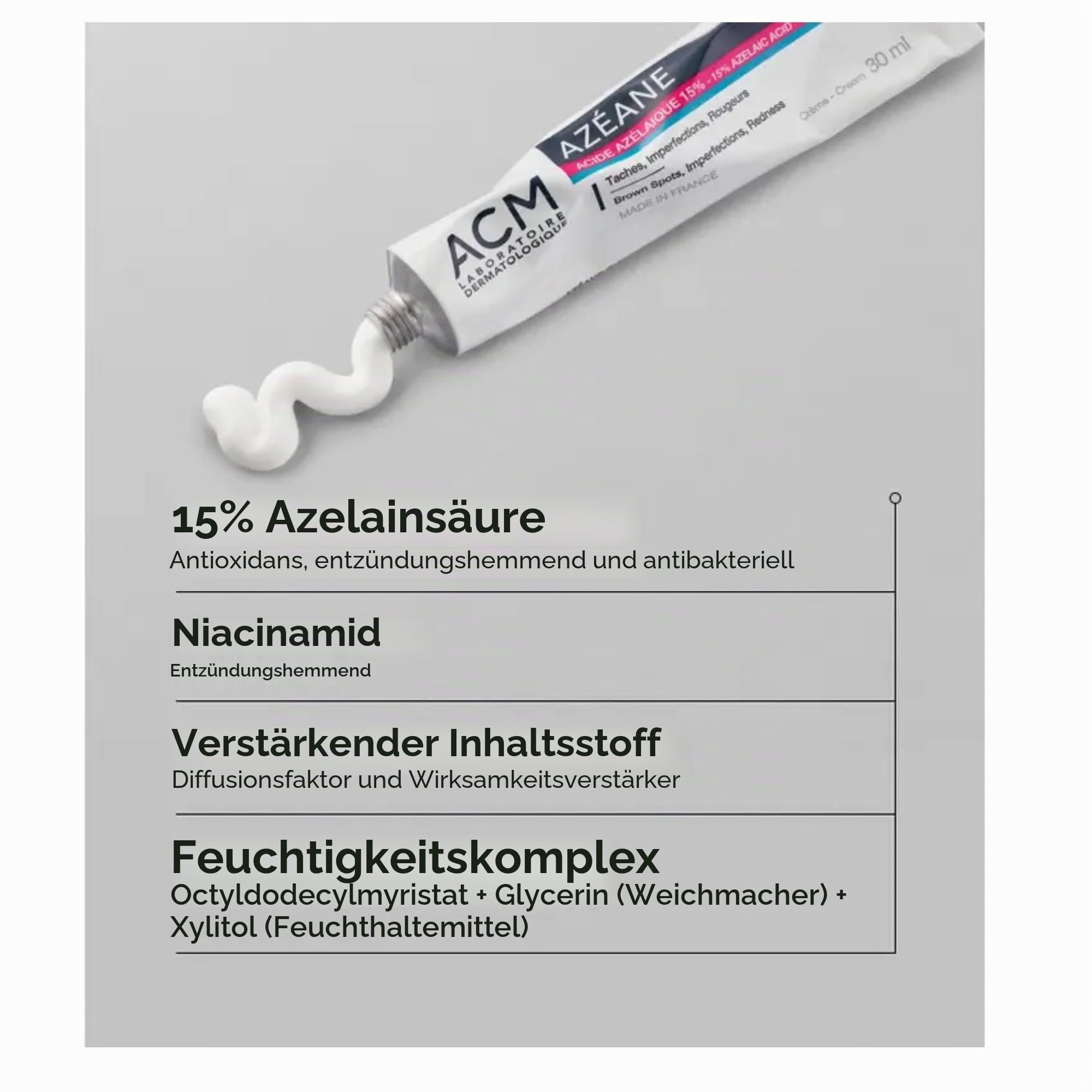 Azeane Azelainsäure 15 % Creme 30 ml Sahne