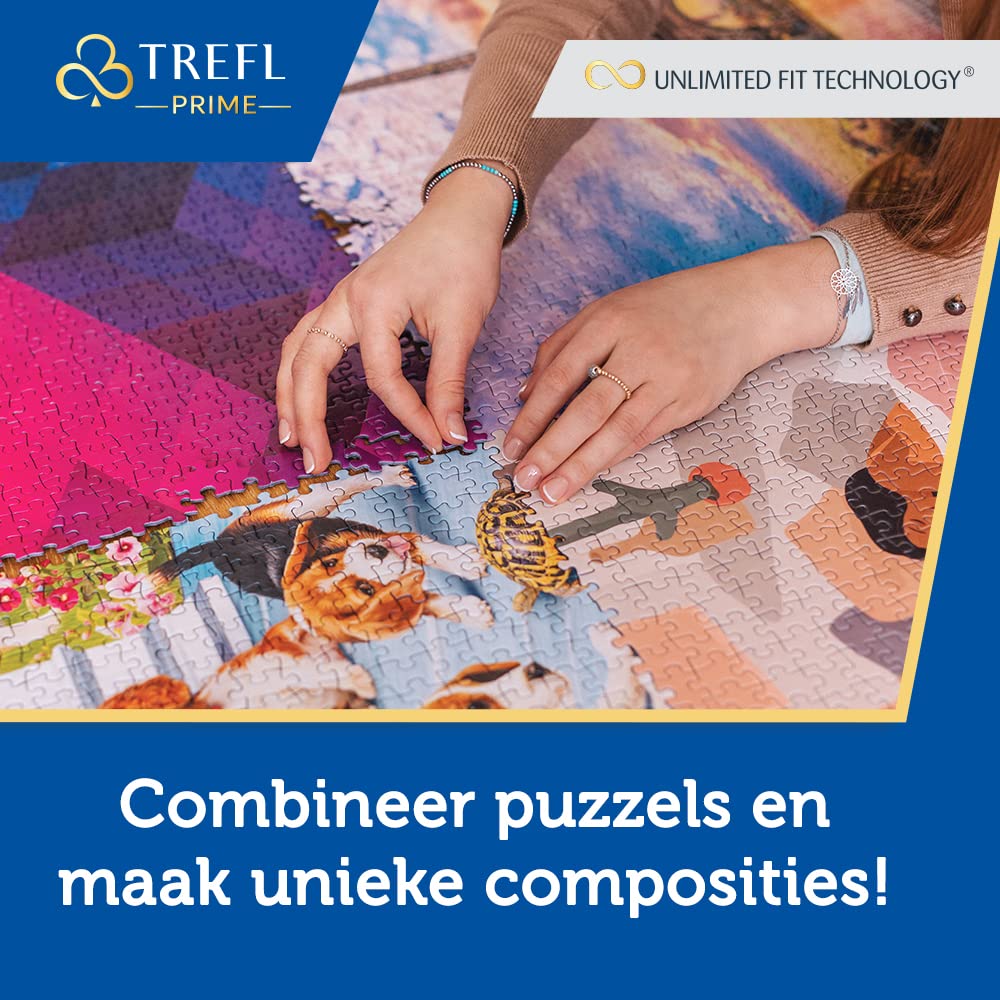 Trefl Prime Puzzle Imaginary Cities: New York – 1000 Teile, Dicker Karton