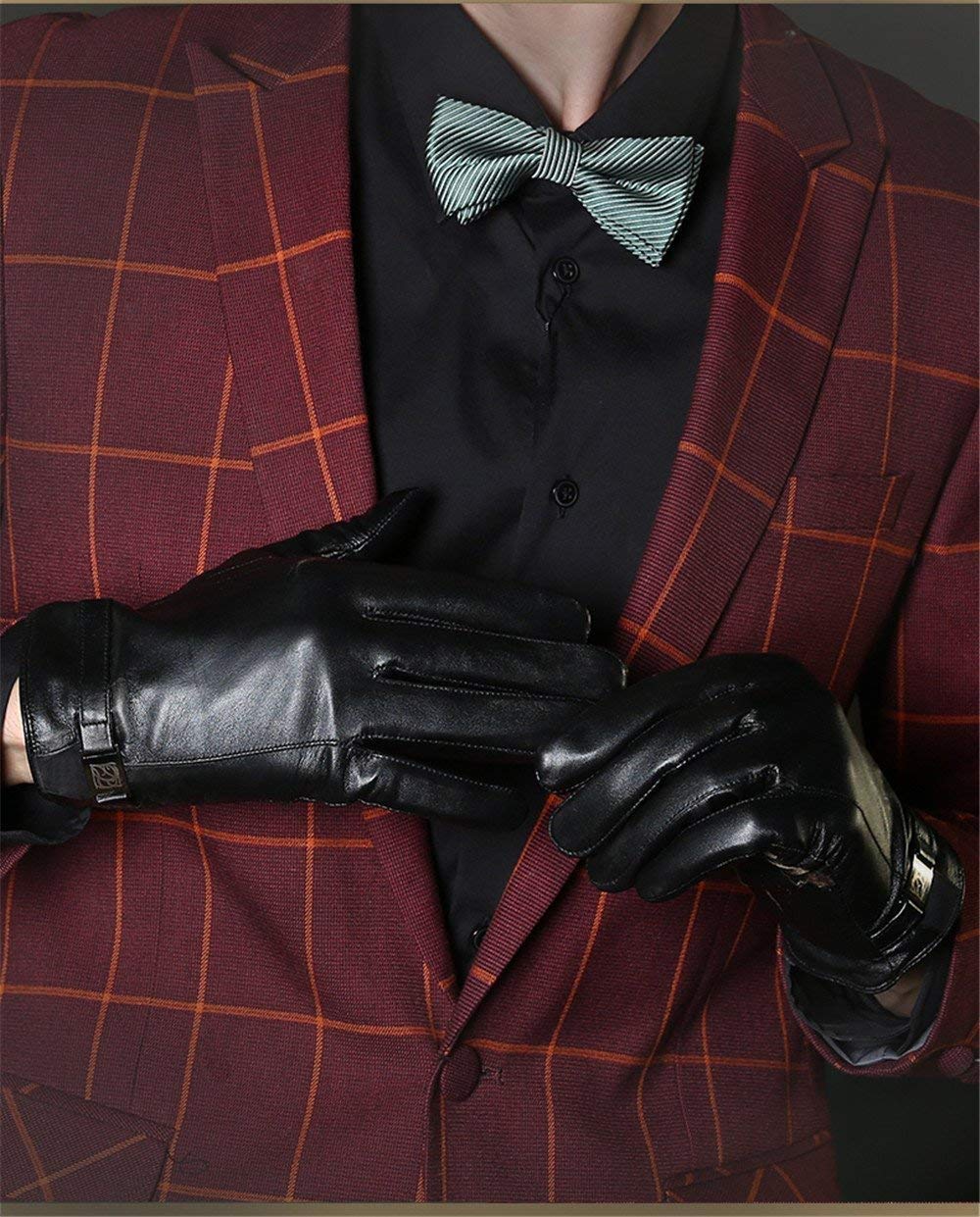 Guantes Suaves De Invierno Hombres Conducción Para Táctil Pantalla Guantes Térmicos Con Forro De Terciopelo Cálido