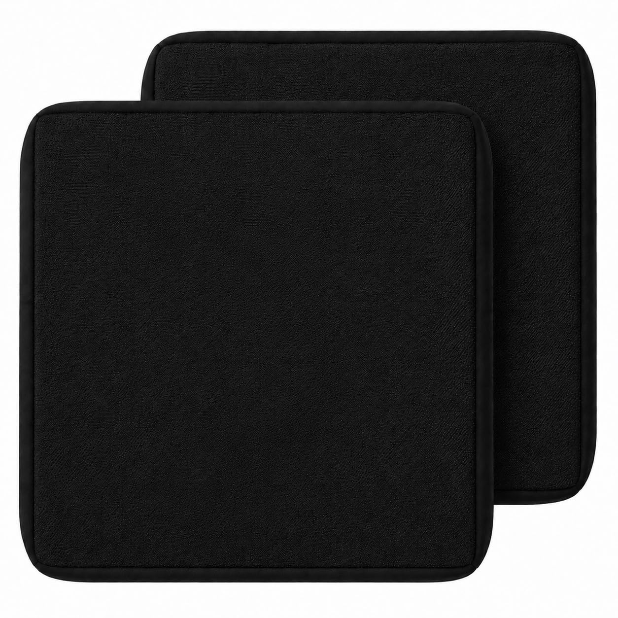 GZGLZDQ Outdoor Cushion Covers 1/2/4 Waterproof, Rattan Cushions Replacement Set with Zipper, Polyester, Durable Garden Furniture Covers for Patios(Black,50 X 50 X 5 CM(2pcs))