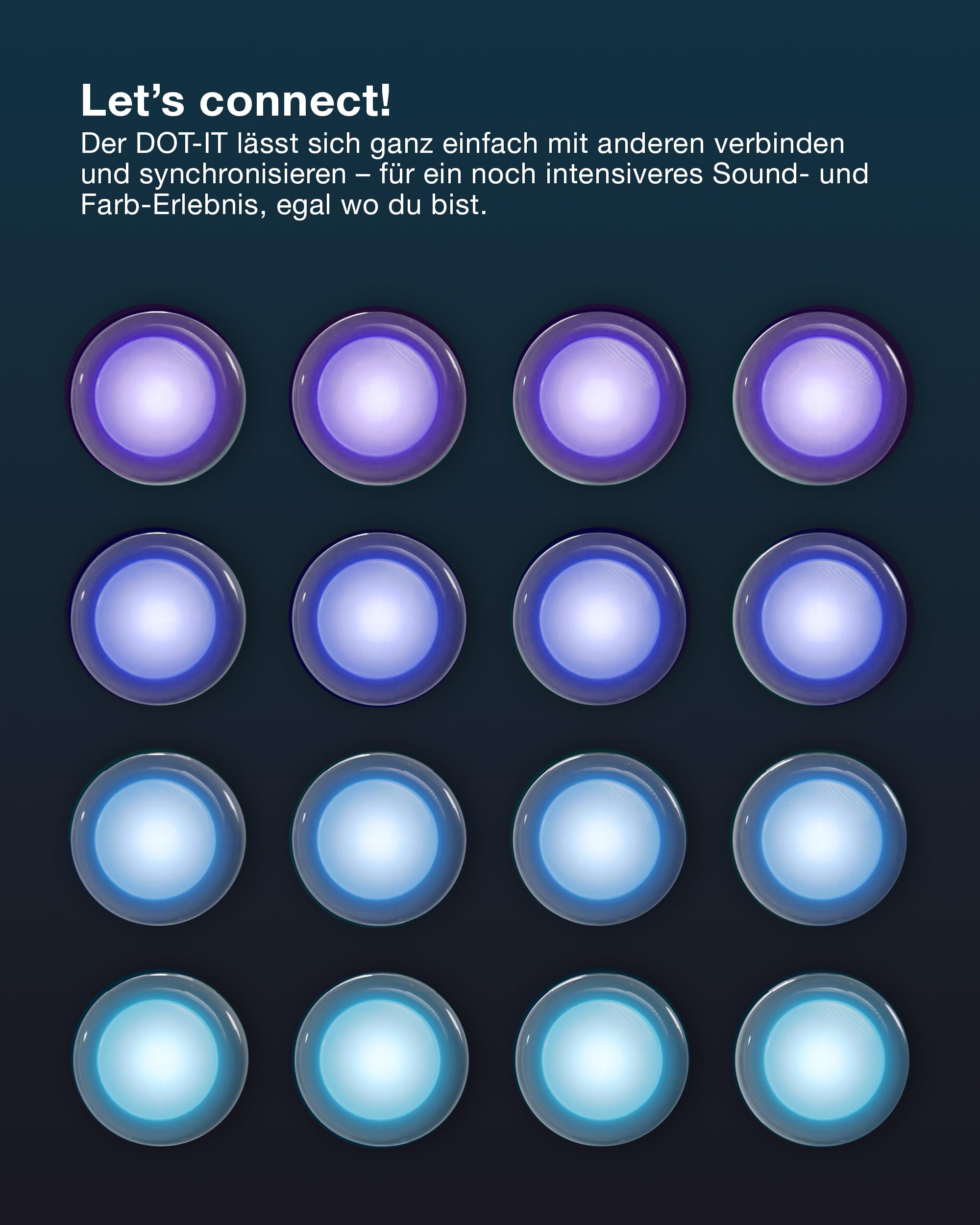 Osram SMART+ DOT-IT TWIST & SHAKE smartes Nachtlicht 16 Mio RGB Farben magnetisch 6er Set