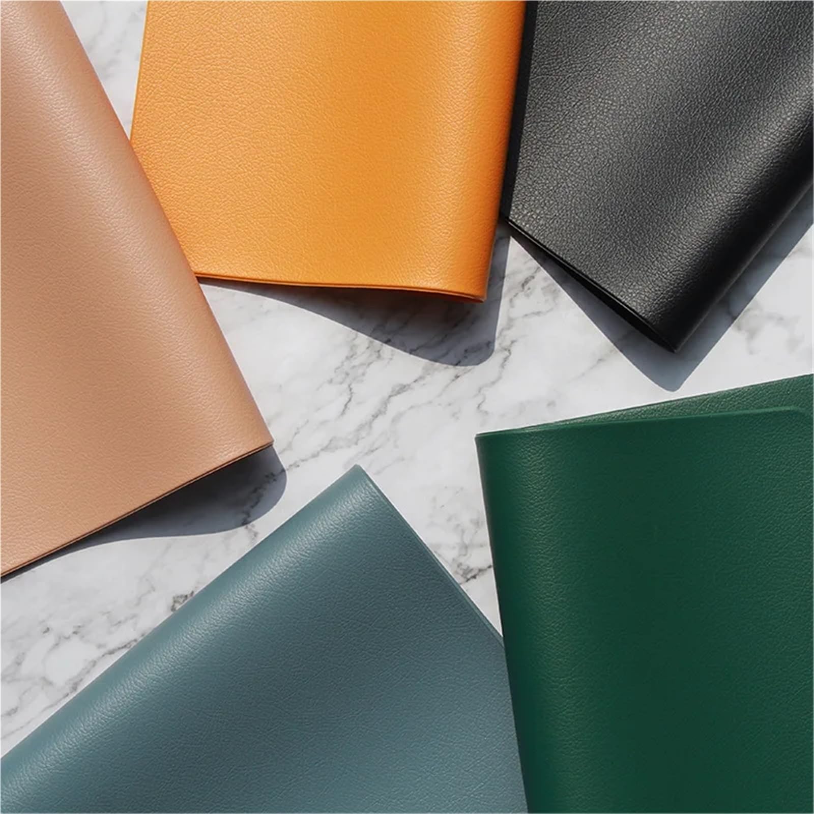 Napperon en Cuir PVC, Tapis de Table Cuisine, 4 pièces pour Table