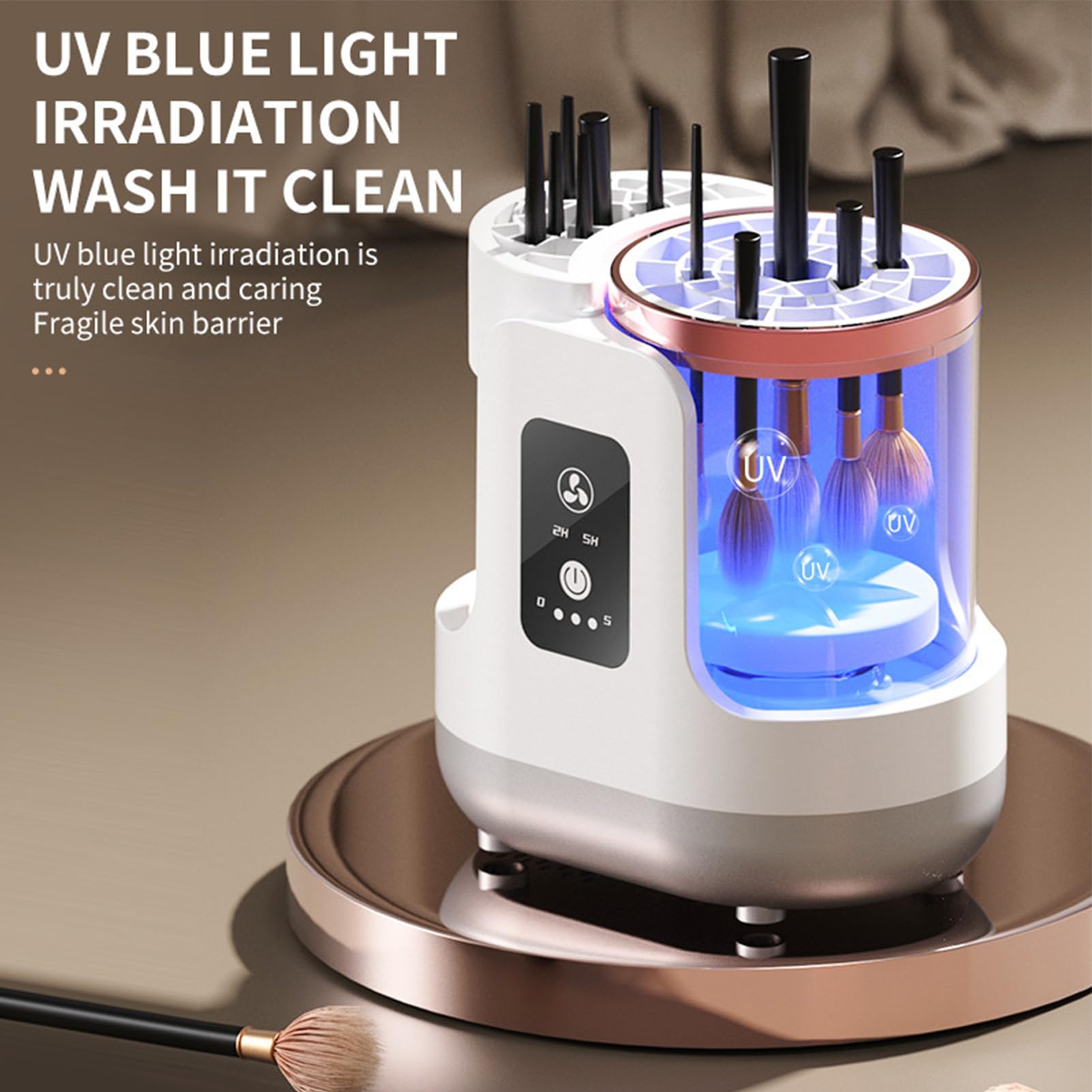 Limpiador Eléctrico De Brochas De Maquillaje Suave y Rápida