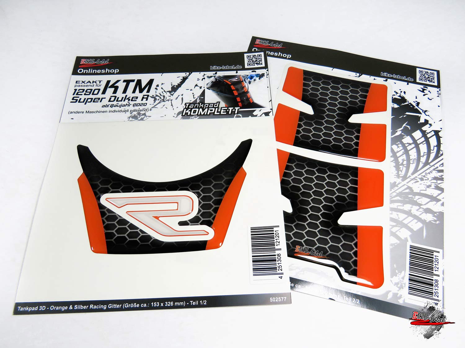 BIKE-Label Adesivo Protettivo Per Serbatoio KTM 1290 Super Duke R (fino Al 2019) – Trasparente, Antigraffio, Made In Germany - 3