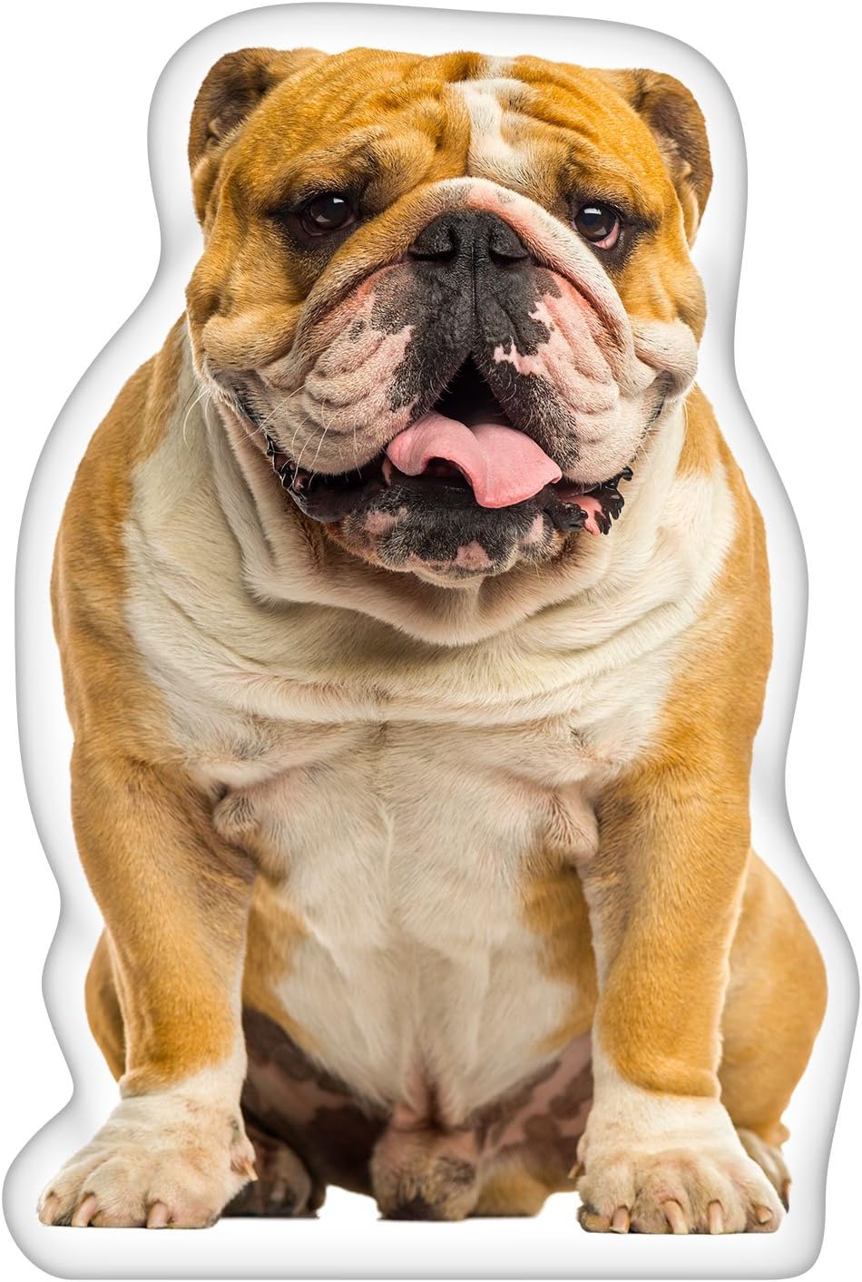 iLeesh English Bulldog Shaped Pillow