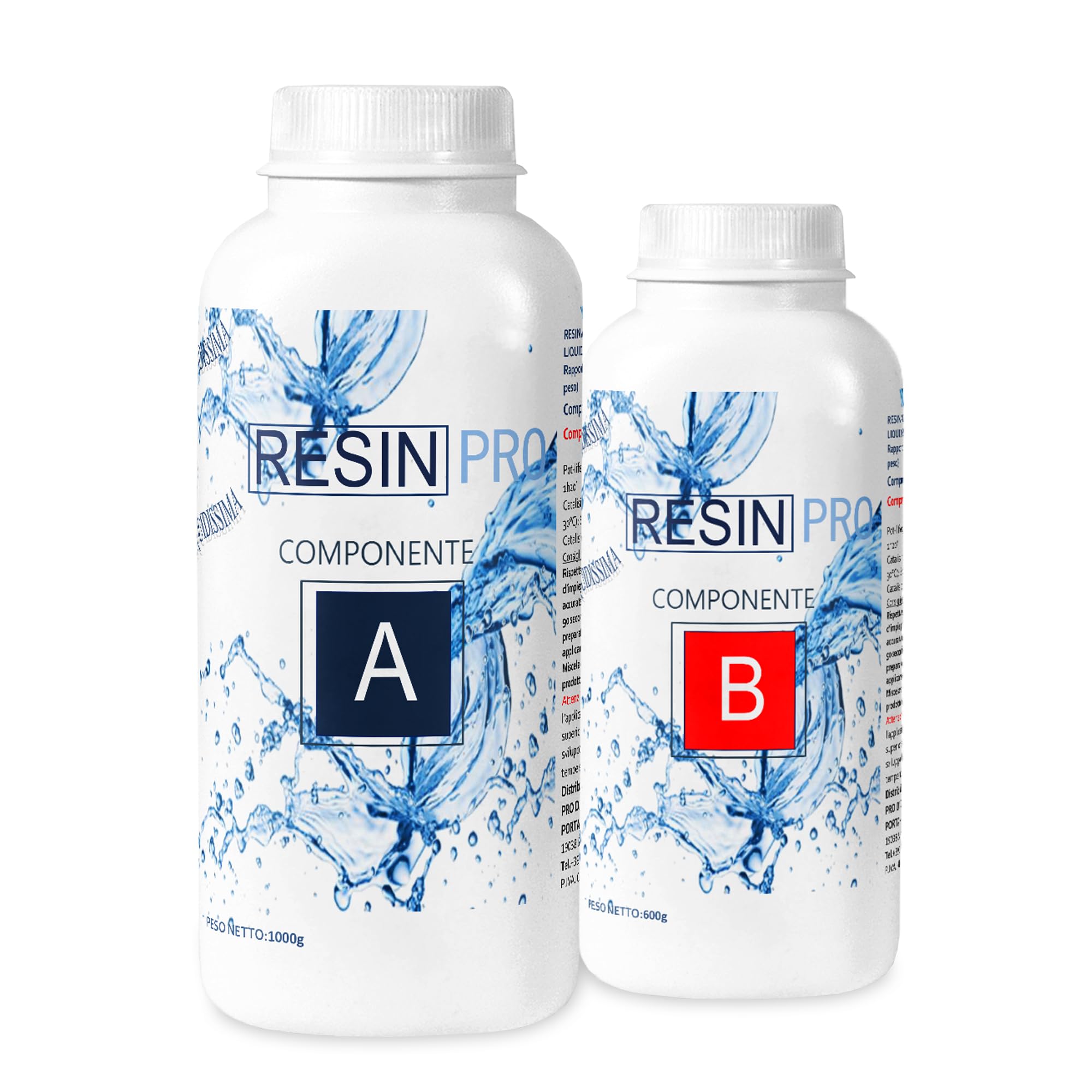 Resine Époxy Tres Liquide ‘LIQUIDISSIMA’ 3,2 Kg Pour Créations, Bijoux, Objets De Decoration – Ultra Transparente – Resine Liquide Pour Moules Très Détaillés et Inclusions