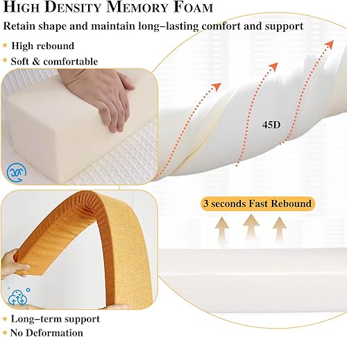 Miniatura 3 de Bed Gap Filler - Cojín de colchón de 78 x 2 x 6 pulgadas, para cabecero de cama, extensor de colchón grueso entre el cabecero del colchón, pared,
