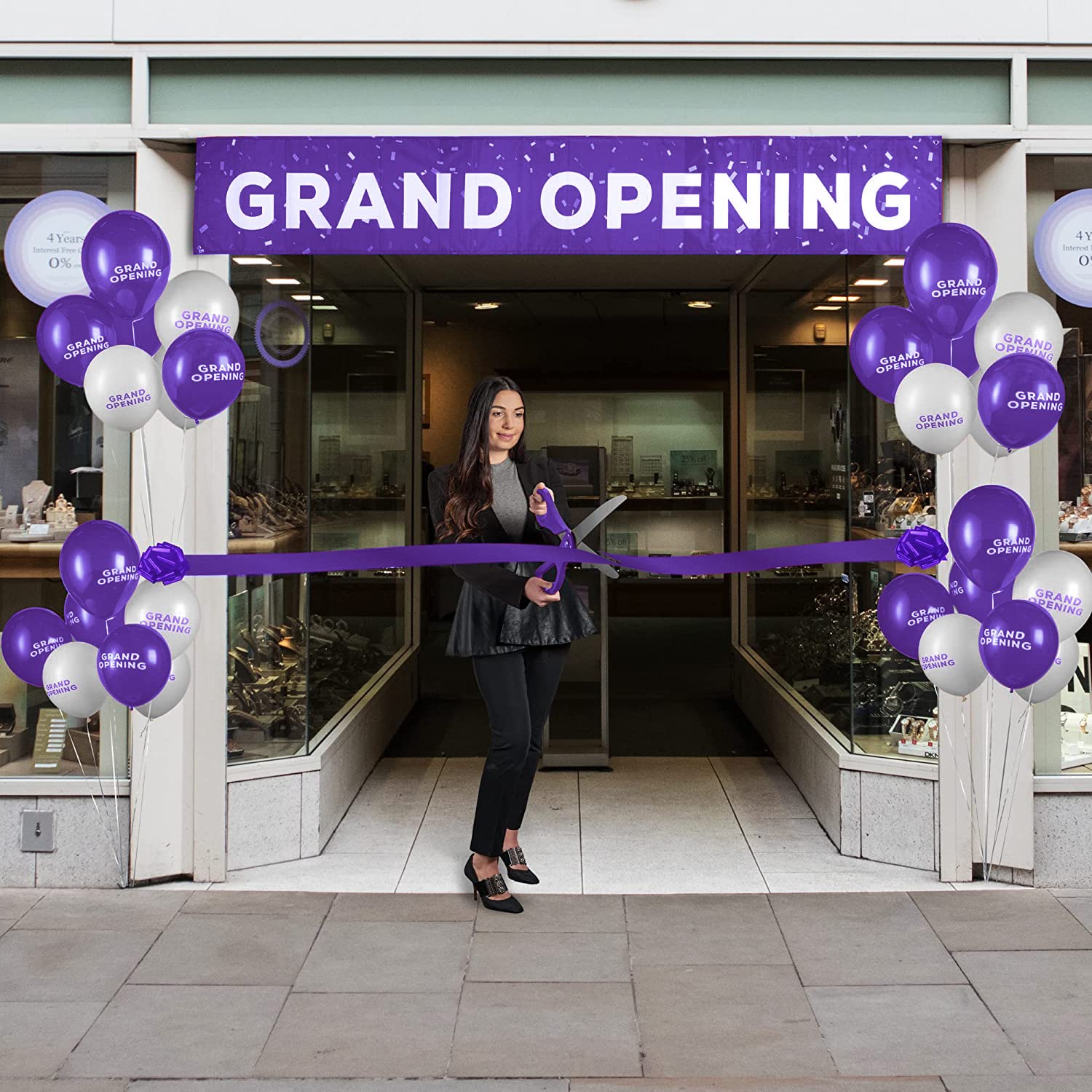 Amazon.com: Deluxe Purple Grand Opening Ribbon Cutting Ceremony