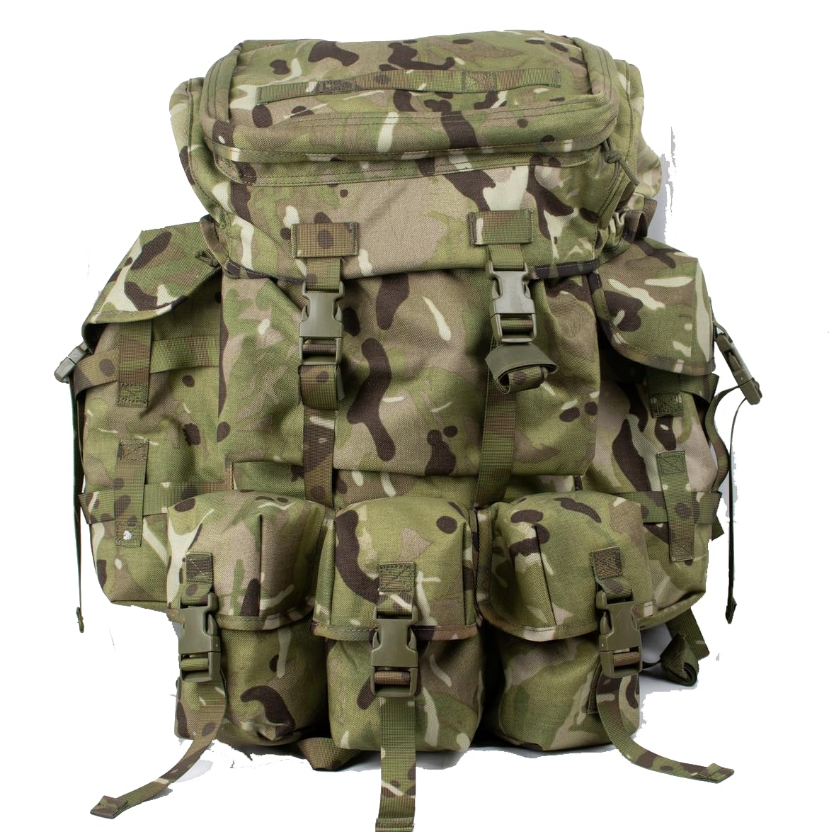 Commanders Military Army Patrol Pack Bag Backpack Rucksack – Multicam MTP - With Commanders Lid - British Army, Camouflage, 35 Litre