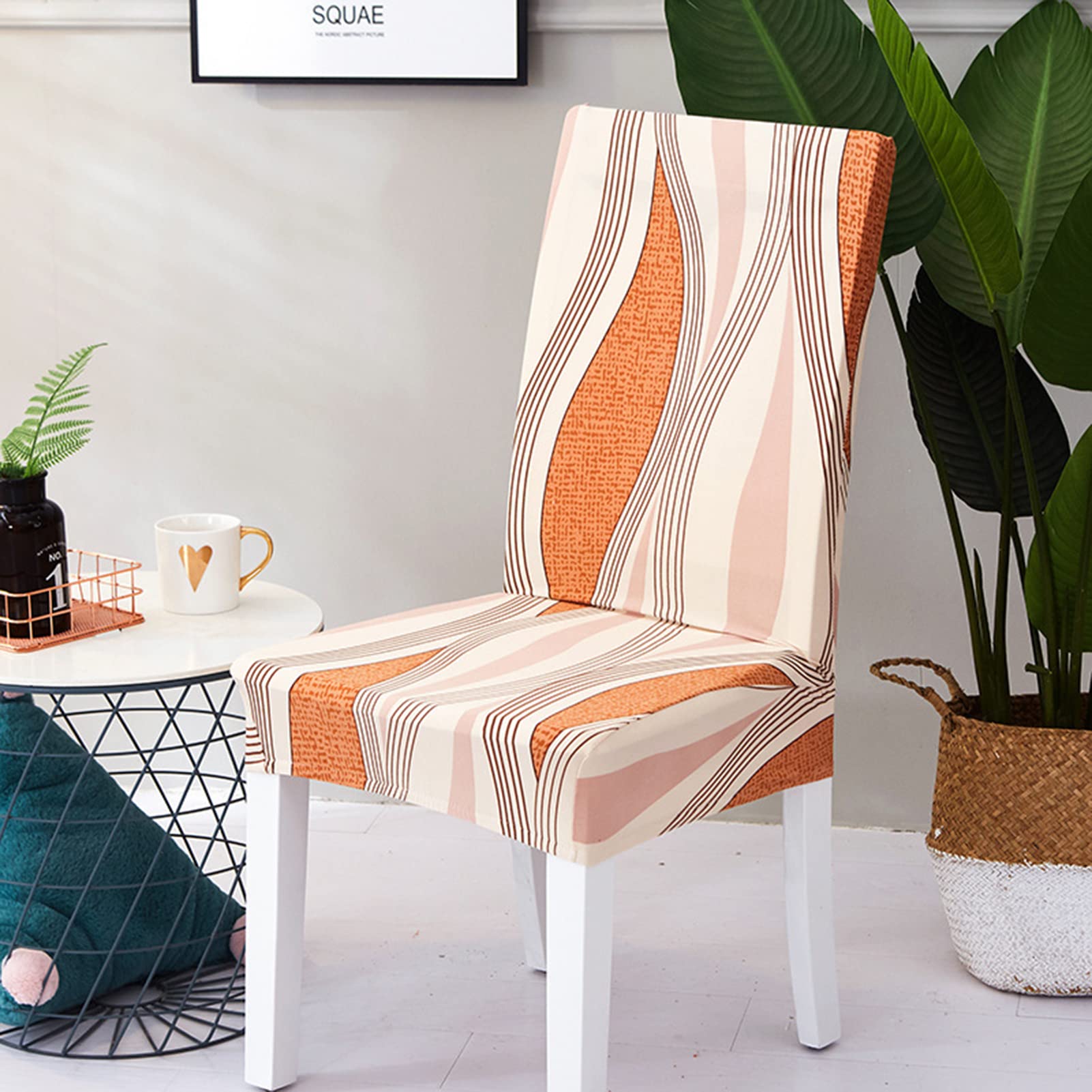 Fundas elásticas para silla de comedor familiares lavables y protectoras para cenas en casa