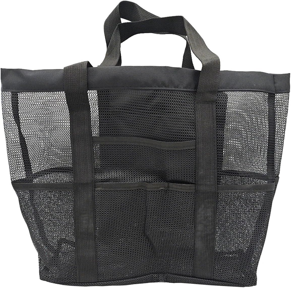 Hand-held Mesh Beach Bag, Large-capacity Portable Multi-pocket